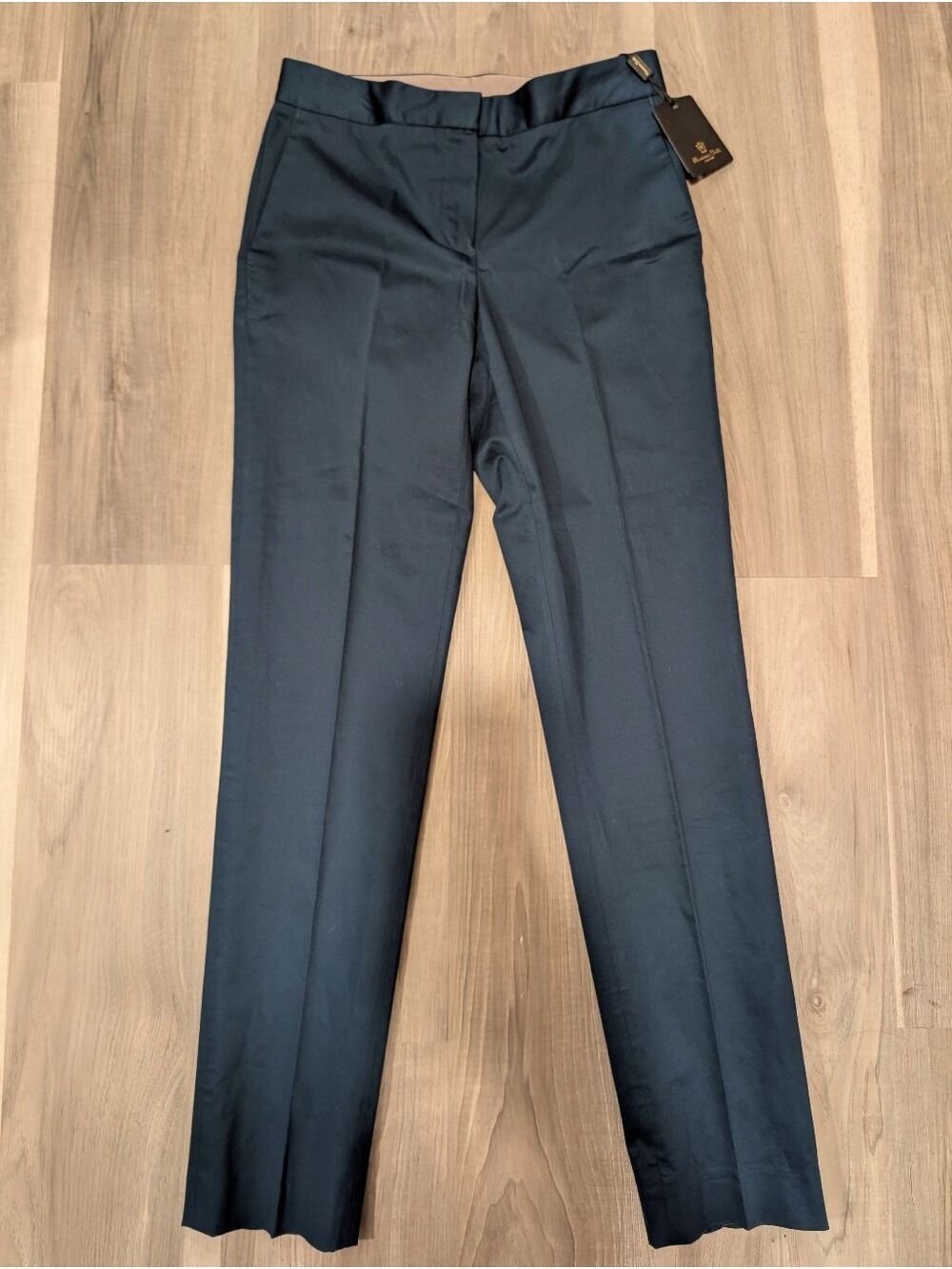 Massimo Dutti | Tailored Slim Ankle Pants In Teal
